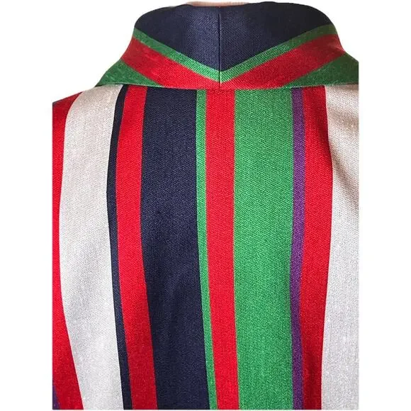 Vintage‎ 1970s Jupe Blazer Women’s Silk Blend Multicolor Stripe ILGWU Union Made - Picture 3 of 16